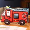 Leuk Pluche Cartoon Voertuig Kussen - Spannend Graafmachine, Auto & Vliegtuig Ontwerp voor Vroege Educatie van Kinderen