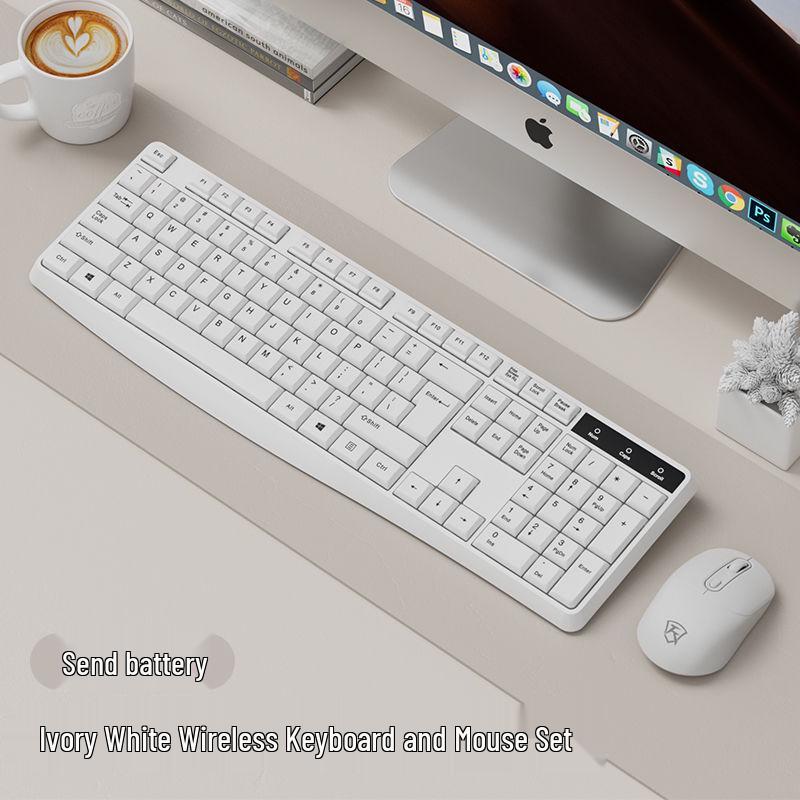 Wireless Esports Gaming Keyboard and Mouse Set - Silent for Desktop, Laptop, or Office Use