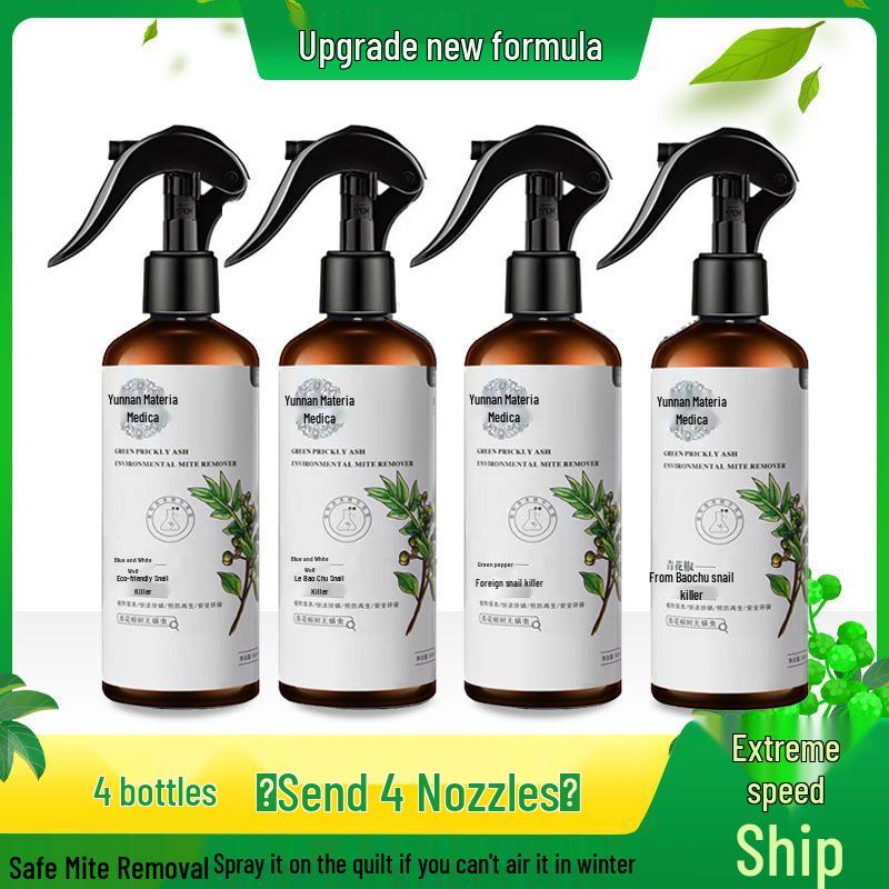 Sichuan Pepper No-Wash Mite Remover Spray for Bedding & Clothing - Safe for Pregnant Women & Infants