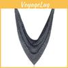 Fashion Leopard Print Metal Sheet Triangle Scarf Women Necklace For Fashion Women