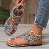 Women Flat Sandals Comfortable Flats Sandals Printed Bohemia Roman Style Shoes for Women Fashion Shoes Sandalias