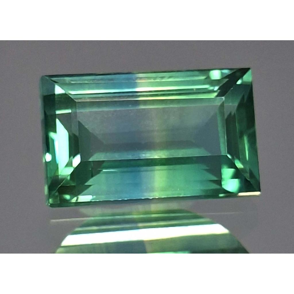 Fabulous Bluish Green Tourmaline Natural Baguette Cut 11-13 Ct Pair Gemstone