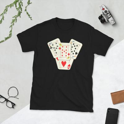 Shape of My Heart Music Song Sting Deck Playing Card Short-Sleeve Unisex T-Shirt
