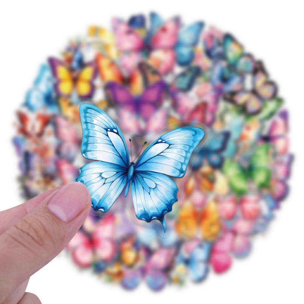 60pcs Suitcase Stickers Waterproof Stickers Scooter Computer Tablet Cartoon Decoration