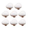 8Pcs Toilet Press Button Easy Installation Clean Reusable Heart-Shaped Design Toilet Flush Button Replacement