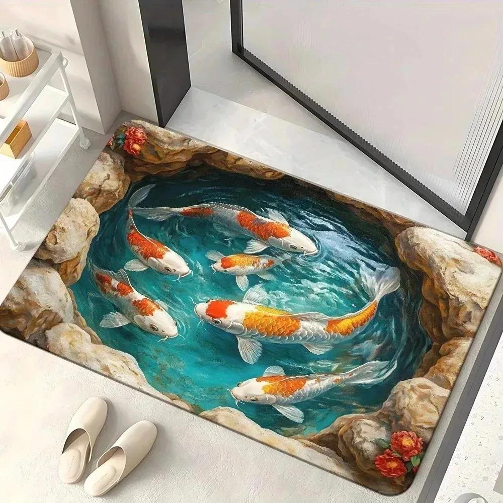 1PC WELCOME Charactor Door Mats Kitchen Rugs Non-Slip Pop arts design Bedroom Rugs Bath Mat Carpet for Home Sink Laundry Decor