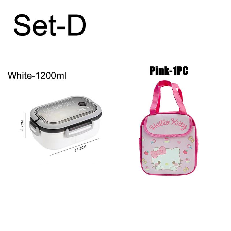 Lunch Box For Kids Adult Compartments Bento Lunchbox Children Kid School Outdoor Camping Picnic Food Container Portable