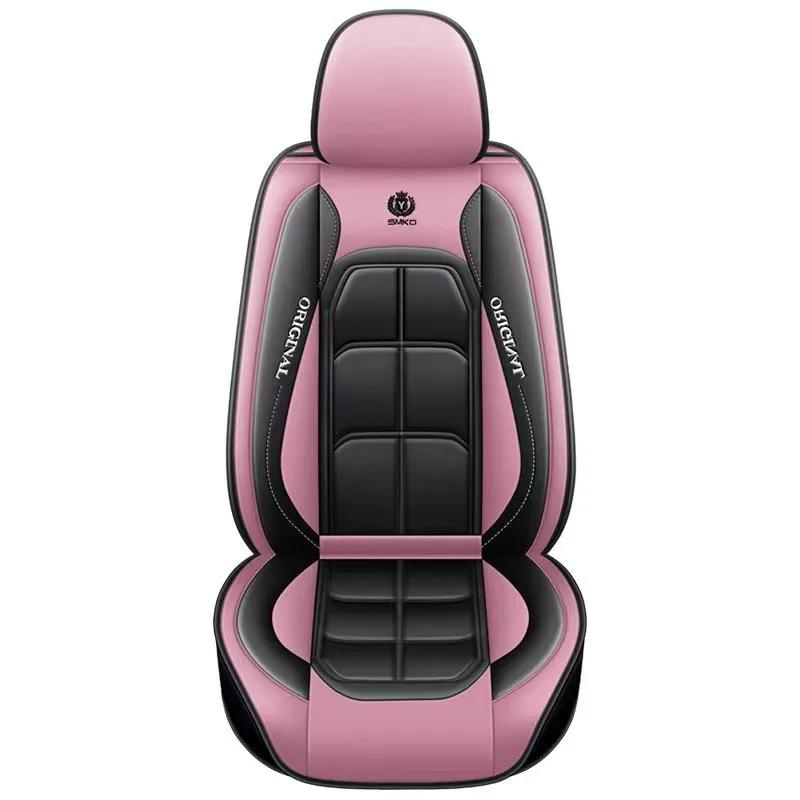 Multiple Colors Artificial Leather - Look Car Seat Covers: Universal Fit, Ideal for Enhancing Auto Interior Style and Protection