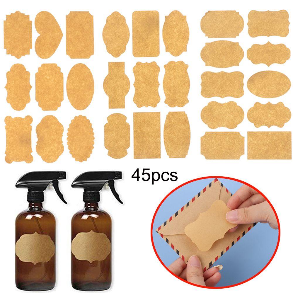 Creative Self Adhesive Cake Decoration Blank Sticky Labels Stickers Packaging Seals Kraft Paper