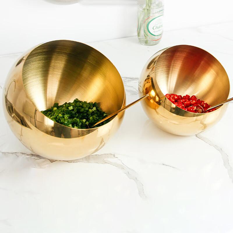 Feng Zhi Stainless Steel Slanted Serving Bowl