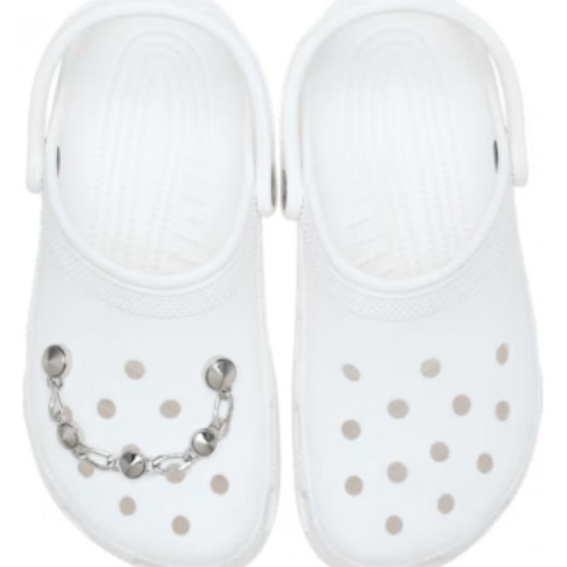 Crocs Silver Lux Studded Chain Gibitz Pack