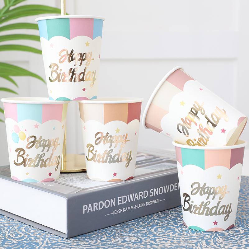 Kids Party Disposable Tableware: Birthday Tablecloth, Cake Plates, and Dessert Table Decor