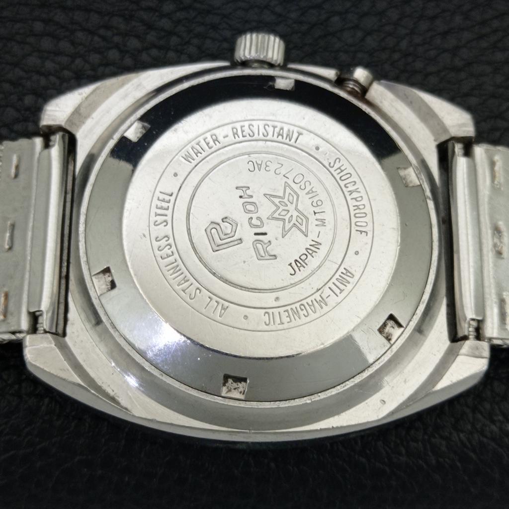 AUTOMATIC VINTAGE RICOH R31 JAPAN MENS WHITE COLOR DIAL WATCH A707737-1