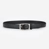 Women's 2024 Genuine Leather Belt - Versatile, Soft Cowhide Waistband for Jeans, Decorative Black.