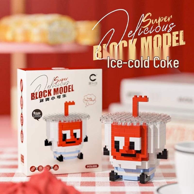 Compatible LEGO Burger & Fries 3D Micro Blocks - Kids' Avocado & Fruit Building Toy Gift