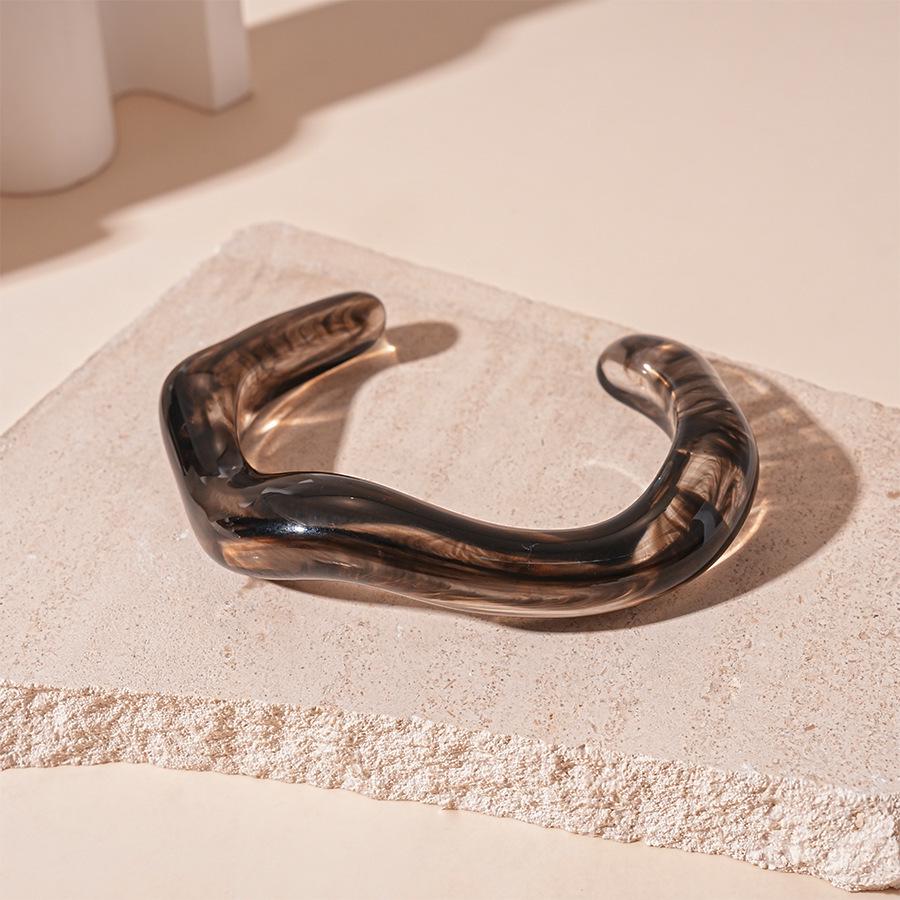 Colorful Geometric Acrylic Bracelet: Trendy, Unique, and Personalized Design