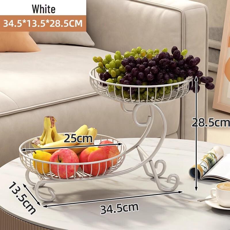 Auspicious Multi-tier Metal Fruit Basket