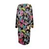 Women's Fashion Casual Long Sleeve Floral Print Round Neck Pocket Elegant Temperament Dress
