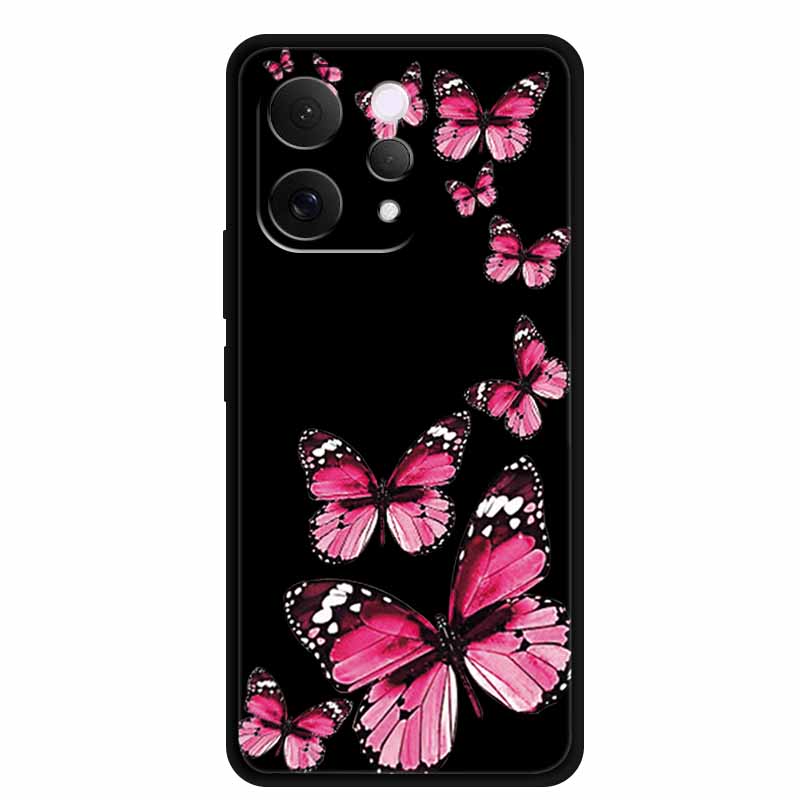 Coque For Vivo S50 V2528A Case 6.59" Black Silicone Case Cartoon Cat Shockproof Soft Back Cover For Vivo S50 5G 2025 Phone Case