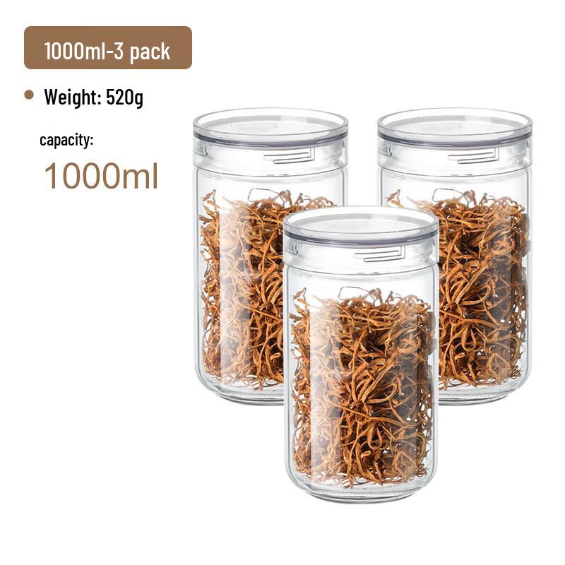 Airtight Glass Food Storage Jar Set