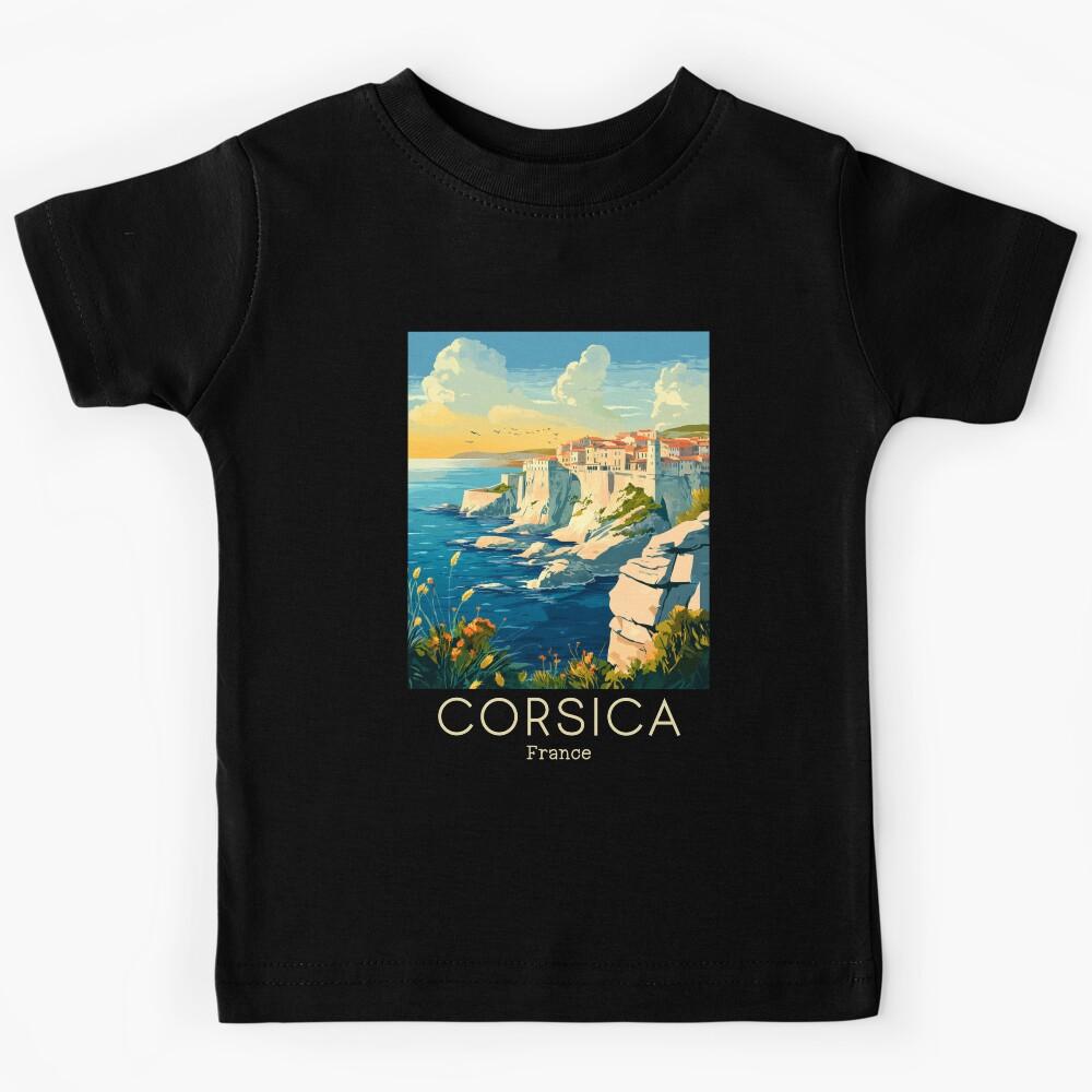 A Vintage Illustration of Corsica - France  Kids T-Shirt 160