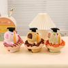 Cute Cute Doctor Hat Capybara Doll Plush Toy Donut Kapibara Doll Keychain Rag Doll