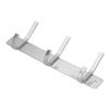 Wall Mounted Kitchen Hanger with 3 Hooks 304 Stainless Steel Punching Cloth Hook for Bathroom