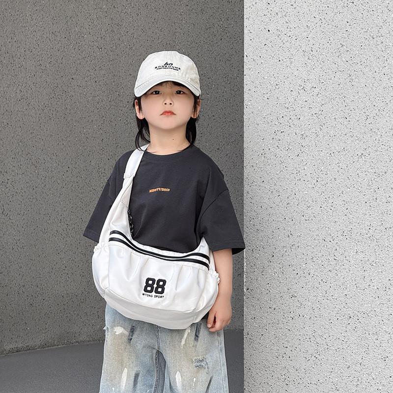 Digital Dumpling Shape Kids Casual Duffle Bag With Simple Spacious Style