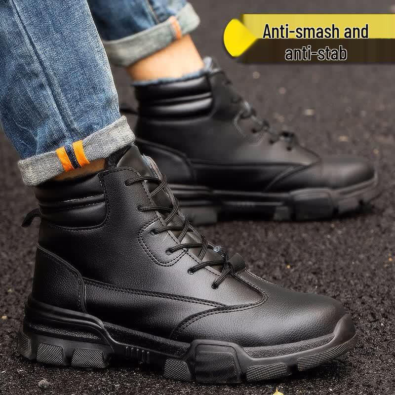 Lao Guanjia Men s Winter Steel-Toe Safety Boots 44