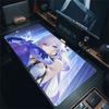 HD Genshin Impact Skirk Pattern Mouse Pad Anime Gaming Pad Desk Accessories PC peripherals Table Pads Rubber Lock-edge Desk Mats