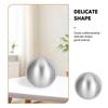 Satin Brushed Ball Ornament Modern Decorative Metal Sculpture Home Office Living Room Desk Table Centerpiece Stylish Display