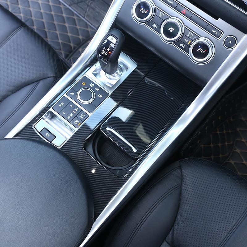 For Landrover Range Rover Sport RR Sport 2014-2017 ABS Carbon Fiber Car Center Console Panel Cover Trim Sticker Car Accessories