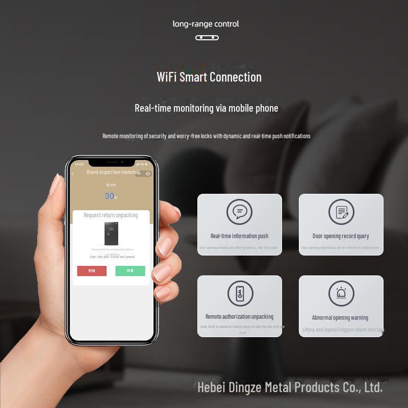 Tiger Safe Home/Office Fingerprint Anti-Theft Steel Safe Box