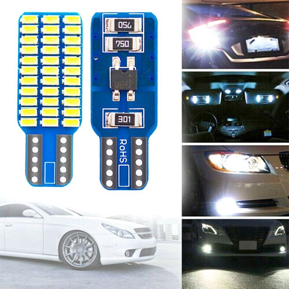 10/20PCS Car Auto Canbus Dome Reading Light W5w T10 168 194 Turn Signal License Plate Trunk Bulb White Lamp Interior Dome Lamps