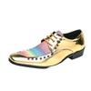 Large Size 47 Men's Low Top British Chelsea Rivet Pointed Youth Casual Fashion Leathershoes