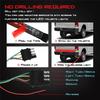 48" Triple Row 450 LED 3 Colors Tailgate Light Bar Flowing Turn Signal Brake/DRL