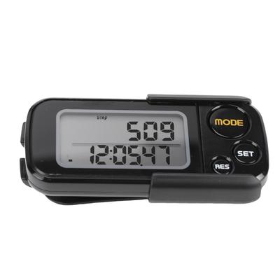 Walking 3D Pedometer with Large Digital Display 30 Days Memory Accurate Step Counter for Men Women Youth Adults Seniors Black