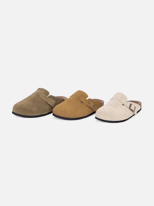 [BSQT by Classy] GO16 Javier Buckle Slipper 5014286715 Light Gray-240