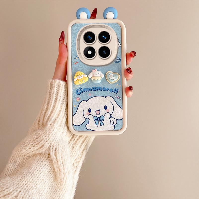 Redmi Note 14 Cross-Border Cartoon Fashion Leather Texture Ear Doll Case for Xiaomi 13Pro/13C
