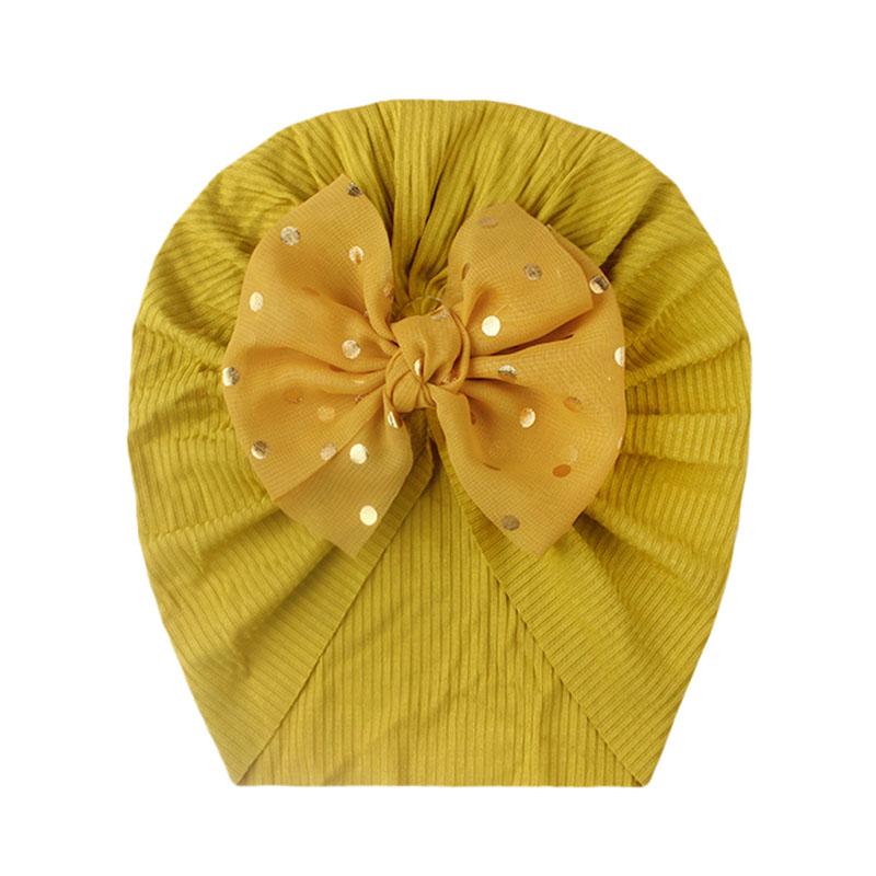 0–24 Monate glänzende Pailletten-Bowknot-Baby-Indianer-Turban-Kappe für Neugeborene, Mädchen, Jungen, weiche Baumwolle, elastische Motorhaube, Beanie-Mütze, Säuglings- und Kleinkind-Headwrap