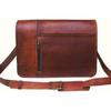 Vintage handgemachte Aktentasche Satchel Ziegenleder Laptop Messenger Schultertasche