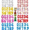 Small Digital Balloon 16-Inch Us Version Of Thin Body Decoration Birthday Party Aluminum Film Balloon Digital Balloon