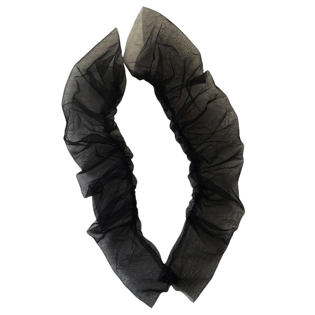 Ruffled Glove Easy Elegant Arm Cover Simple Long Sleeve Decorative Tulle for Wedding False Simple Gloves Sheer