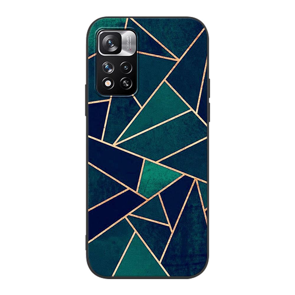 Fashion Pink Marble Case for Xiaomi Redmi Note 9S 9 8 10 11 Pro 9C 9A 7 8T 7A 8A 6A 6 10S Black Soft Silicone Phone Cover Coque