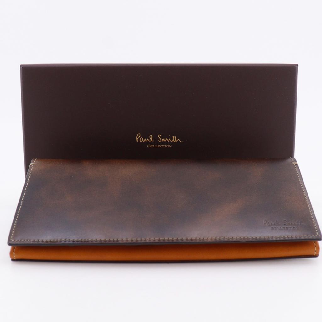 Paul Smith Purse J313N Brown Calfskin Mens Used