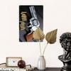 Vintage Revolver Bullets Metal Wall Art Retro Western Sign Home Decor