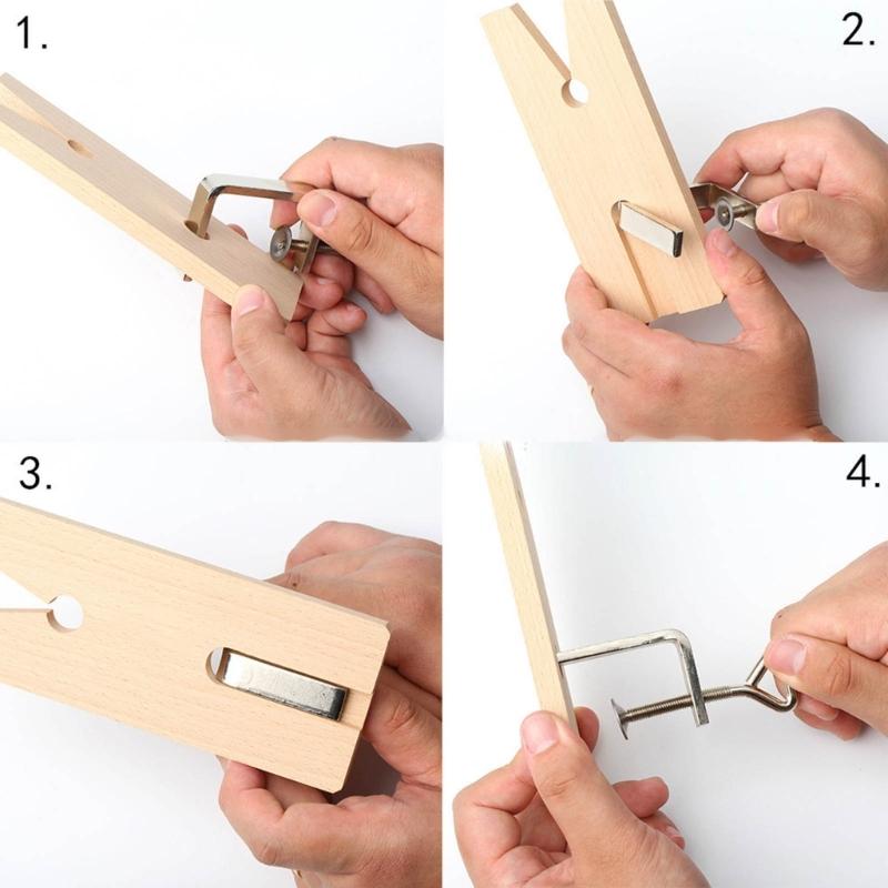 Jewellers Bench Pin Clamp Wooden Clamp Jewellery Making Vice Wood Workbench Jewellers Manufacturing Processing Tool