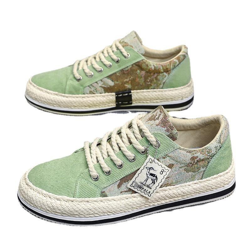 Canvas Men's Shoes Spring Sports Casual Board Shoes Men's Casual Cloth Shoes Men's Breathable Trendy Shoes Student