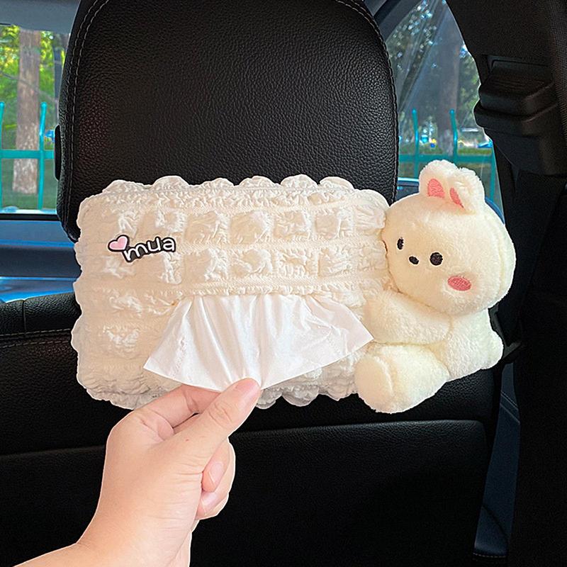 Animal Tissue Box Outdoor Camping Napikin Holding Bag Organizer Decor Outdoor Camping Napkin Holding Bag Cute Car Napkin Holder