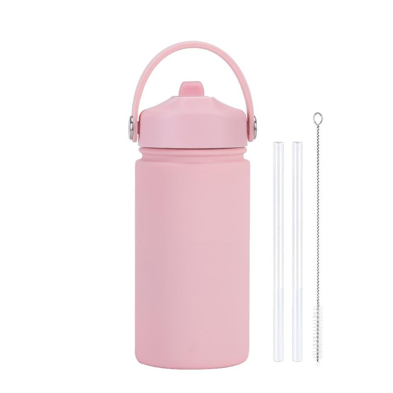 350Ml Stainless Steel Sports Water Cup Wide Mouth Portable Bottle 316L Suction Nozzle Thermos Cup